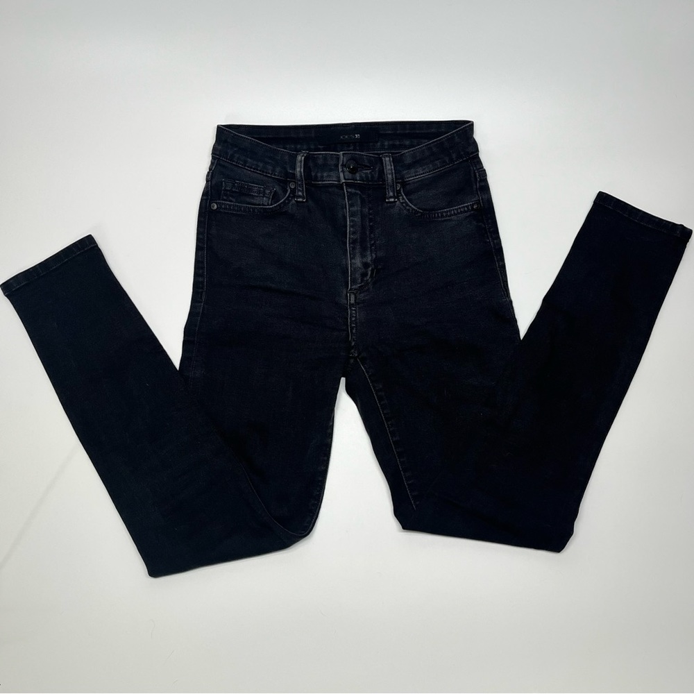 Joe’s Jeans High Rise Skinny Fit Charcoal Black Stretch Denim Jeans Size 25 EUC